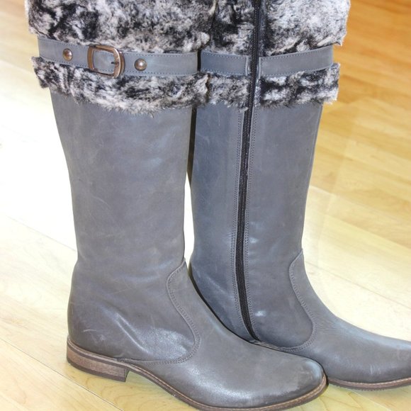 Gray Fashion Women Winter Boots from Europe - Picture 1 of 6